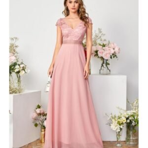 فستان للمناسبات للنساء لون زهري