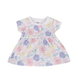 فستان مورد للأطفال لون بنفسجي