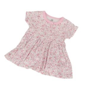 فستان مورد للأطفال لون زهري