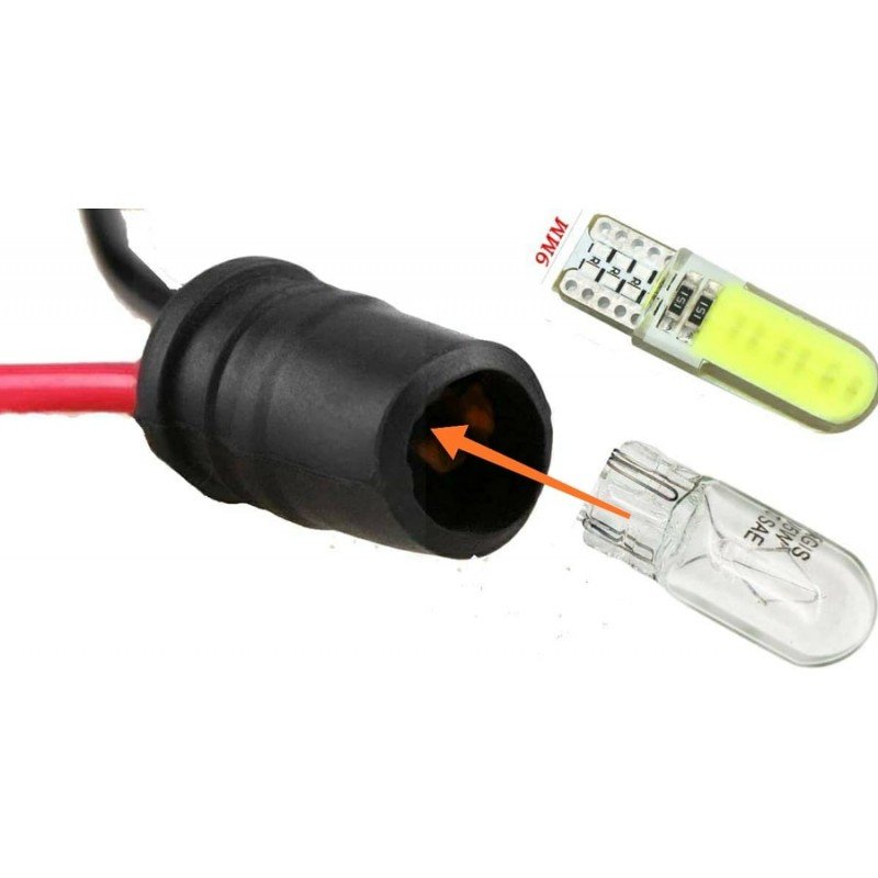 فيشة وصلة لإضافة أضواء للسيارة مصباح T10