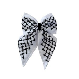 فيونكة للشعر بتصميم حطة لون أسود