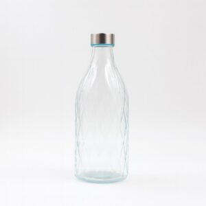 قارورة زجاج مع غطاء حجم 1 لتر