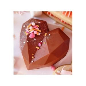 قالب سيليكون شكل  القلب الماسي