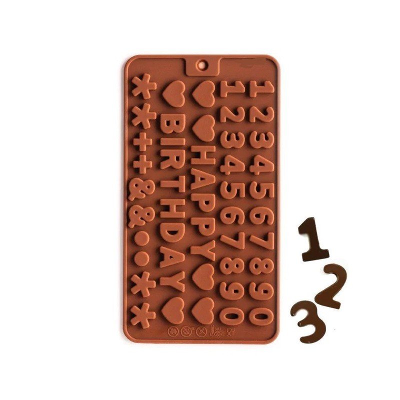 قالب شوكولاتة أرقام حجم صغير