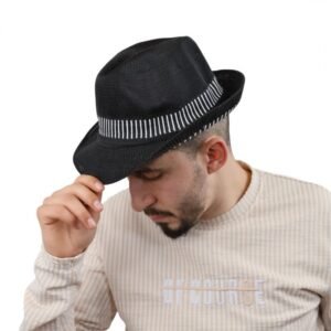 قبعة فيدورا للرجال لون أسود