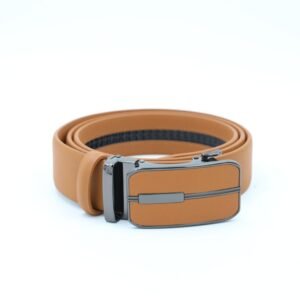 قشاط رجالي جلد 123 سم لون بيج