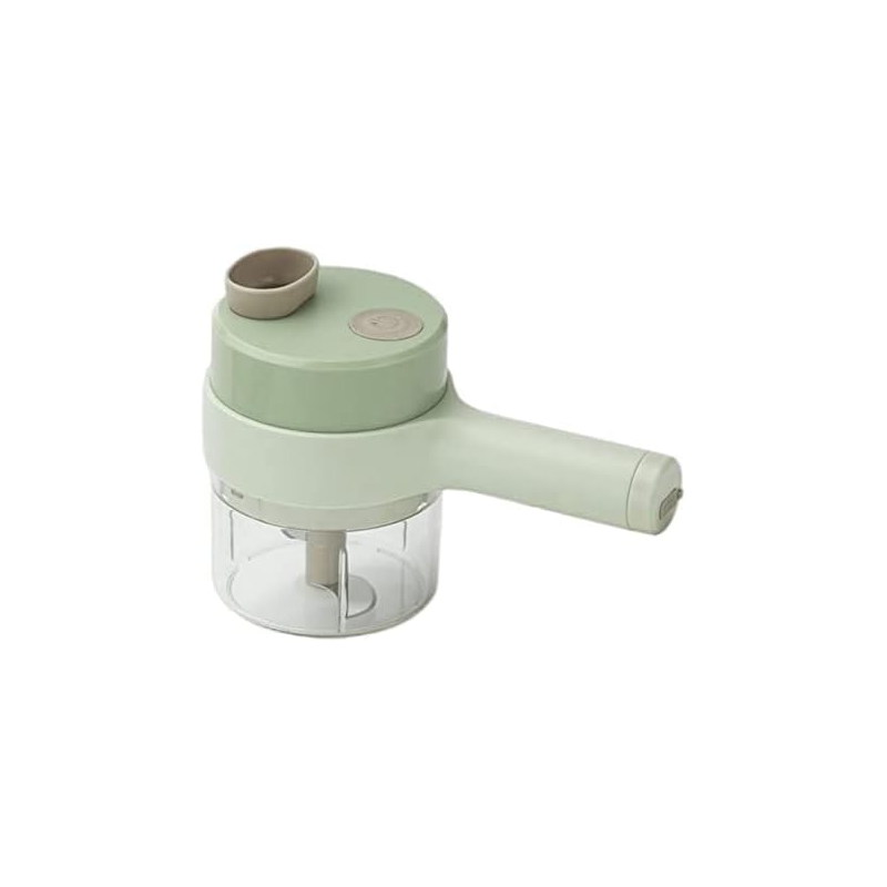 قطاعة خضروات كهربائية محمولة باليد 4 في 1 متعددة الوظائف بطارية داخلية قابلة لشحن