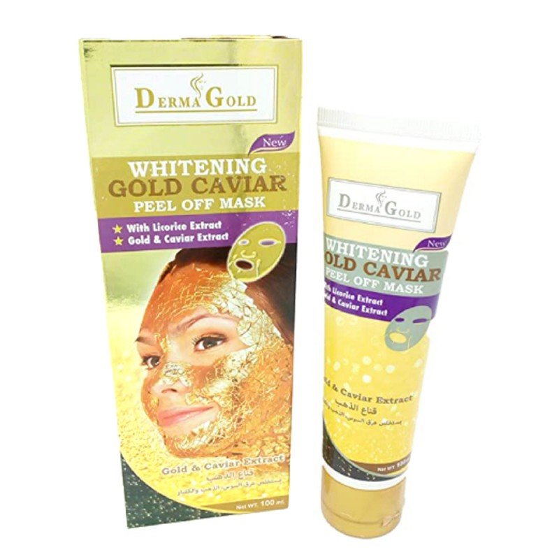قناع الذهب بمستخلص عرق السوس والذهب والكفيار سعة 100 مل - Whitening Gold Caviar 100 Ml