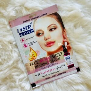 قناع ورقي سيروم فيتامين ايه للوجه لتبييض وتجديد البشرة - Face Mask Sheet Vitamin E Serum by Laser White