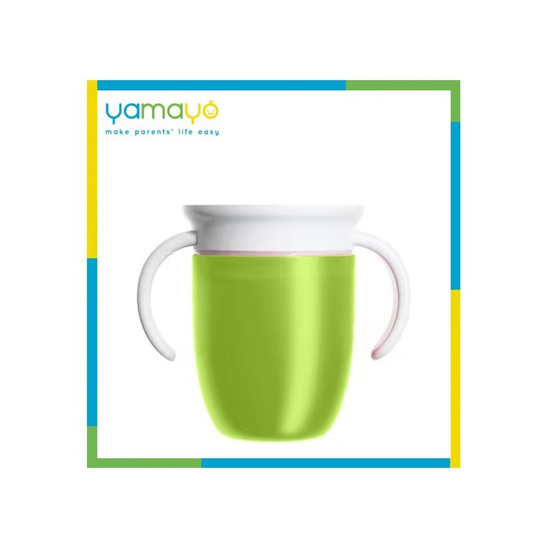 كأس للشرب 360 درجة 180 مل أخضر - يامايو