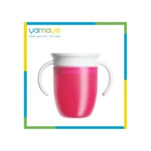 كأس للشرب 360 درجة 180 مل زهري - يامايو