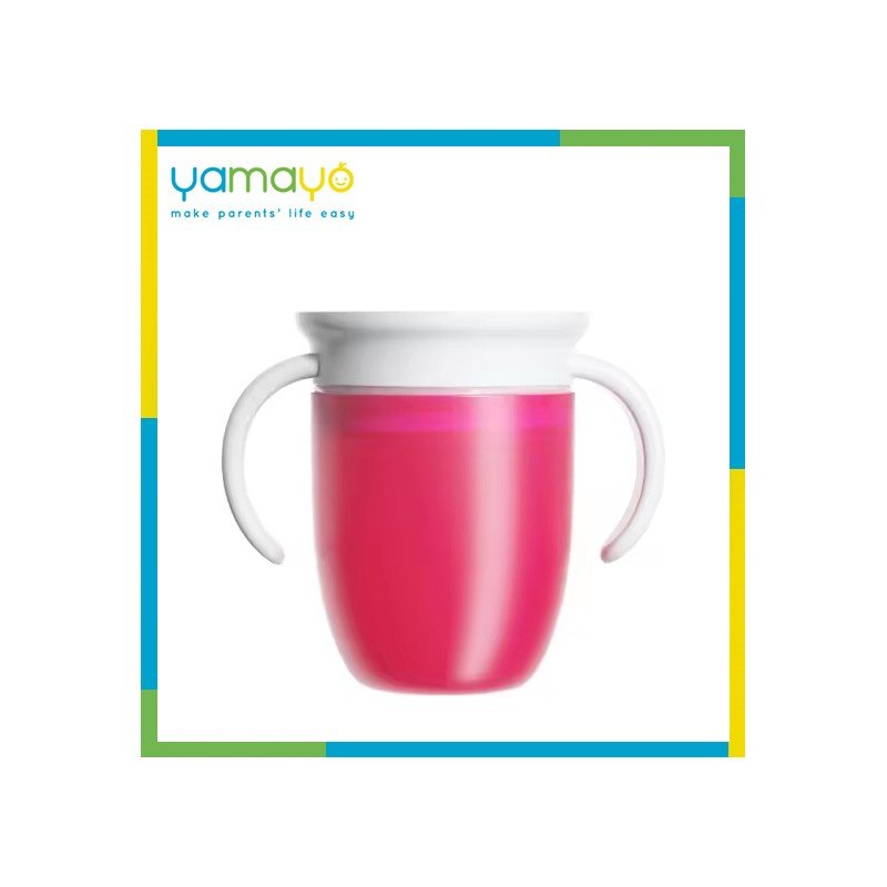 كأس للشرب 360 درجة 180 مل زهري - يامايو