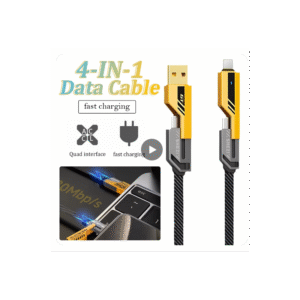 كابل 2×2 لأجهزة آيفون وتايب سي وشواحن USB و PD