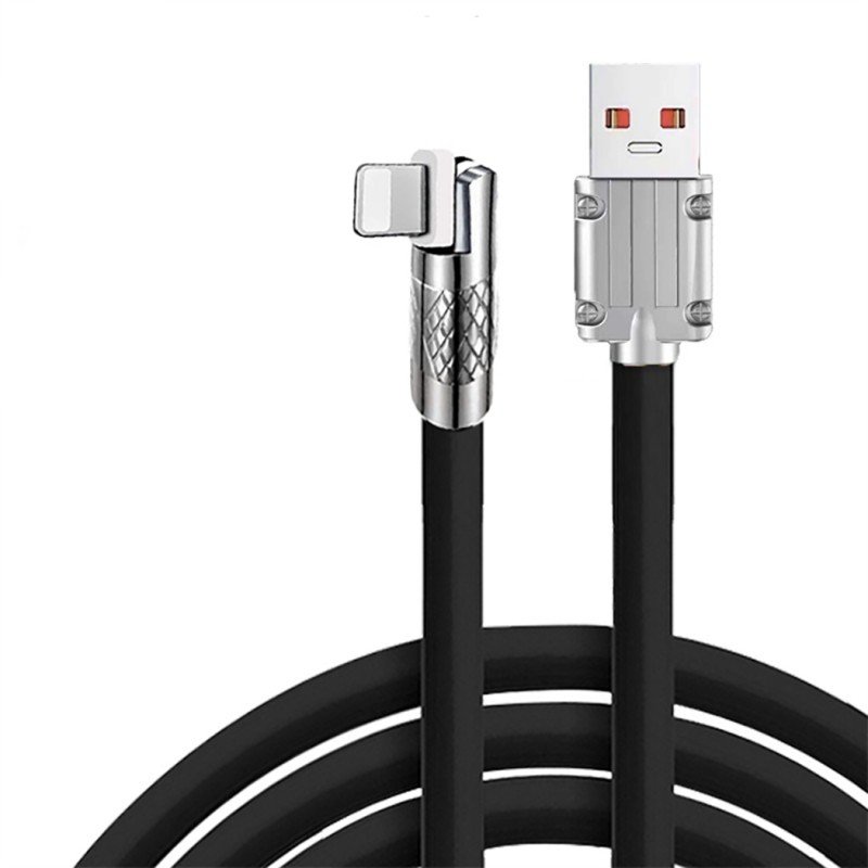 كابل ايفون من 9 برو لون أسود- Charging Cable UBC to Iphone By 9PRO 2.4A black