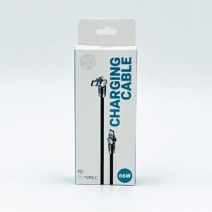 كابل تايب سي من 9 برو لون أسود- Charging Cable PD to Type-c By 9PRO 66W black