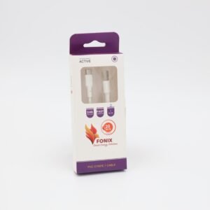 كابل تايب سي يو اس بي كابل من فونيكس طول 1 متر- Fonix Type C to USB PVC Stripe 1 Cable 1 m