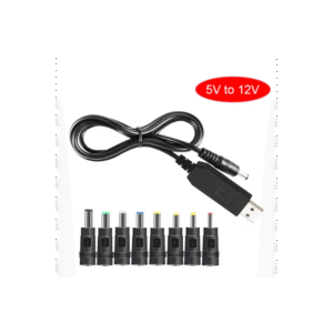 كيبل محول لرفع الطاقة الى 12فولت USB إلى DC