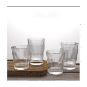 كاسات زجاج (6 قطع) حجم 300 مل