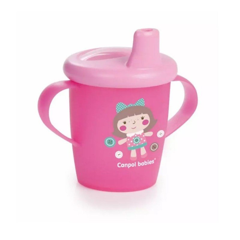 كاسة أطفال للشرب 250 مل لون زهري