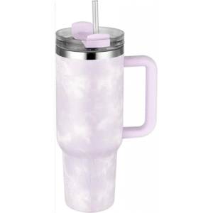 كاسة ستانلس ستيل المعزوله (Stanley) حجم 900مل لون مزخرف بنفسجي