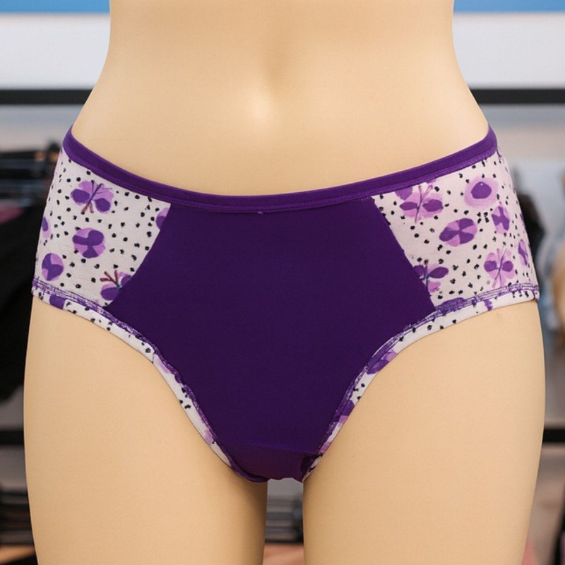 كالوت داخلي بتصميم بريف للنساء لون بنفسجي