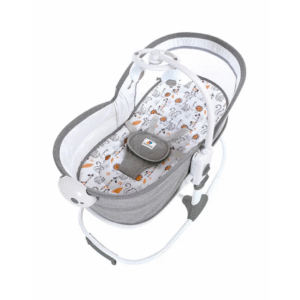 كرسي هزاز متعدد الوظائف للأطفال لون رمادي