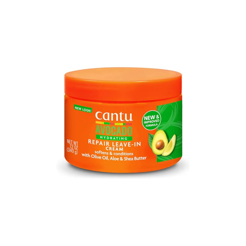 كريم كانتو للشعر بالافوجادو 340 غم ,Cantu, Avocado HydratingRepair Leave-In Cream