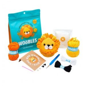 كروشيه بتصميم أسد 4.5 انش* 3.5 انش