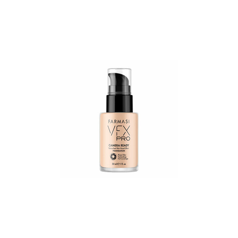 كريم أساس في اف اكس برو سائل من فارماسي درجة 04 حجم 30 مل -Farmasi Make Up Vfx Pro Camera Ready Foundation - 04 Biscuit