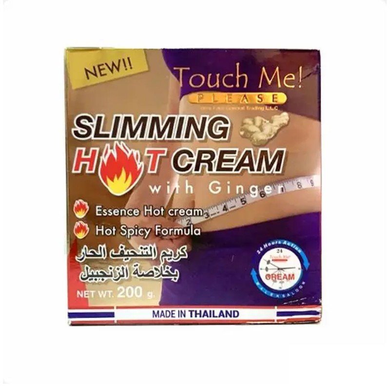 كريم التنحيف الحار بخلاصة الزنجبيل من تاتش مي حجم 200 غم - Slimming Hot Cream with Ginger by Touch Me