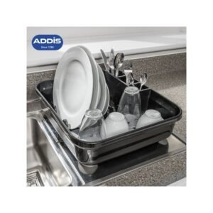 كفاية صحون بلاستيكية لون أسود ADDIS