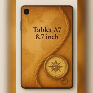 كفر حماية ايباد مع رسمة بوصلة - مناسب لـ Tab A7 8.7 inch