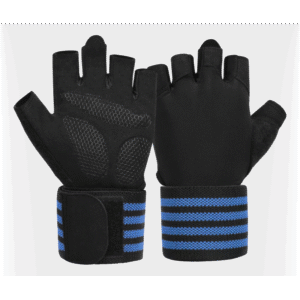 كفوف العاب الحديد مع مشد أزرق