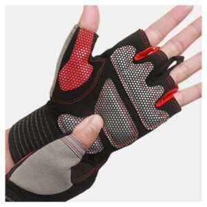 كفوف مع مشد احمر واسود