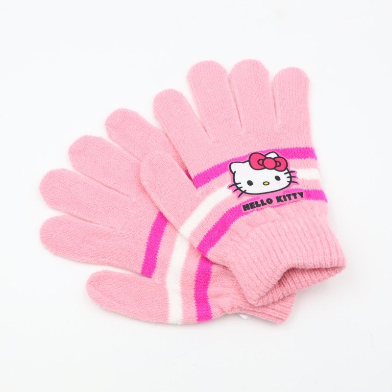 كفوف يد شتوي HELLO KITTY زهري