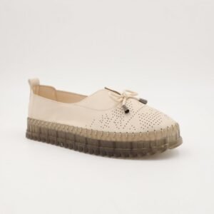 كندرة ستاتية مريحة نعل مرتفع لون بيج