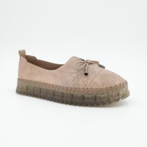 كندرة ستاتية مريحة نعل مرتفع لون عسلي