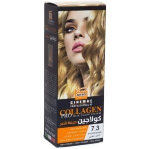 كولاجين صبغة شعر لون أشقر ذهبي درجة 7.3 - COLLAGEN PRO HAIR COLOR SYSTEM