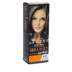 كولاجين صبغة شعر لون أشقر رمادي غامق درجة 6.01 - COLLAGEN PRO HAIR COLOR SYSTEM