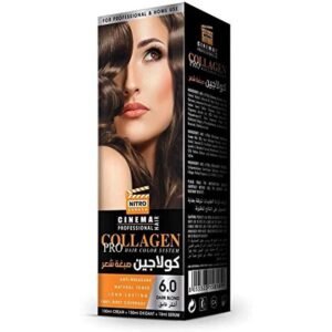 كولاجين صبغة شعر لون أشقر غامق درجة 6.0 - COLLAGEN PRO HAIR COLOR SYSTEM