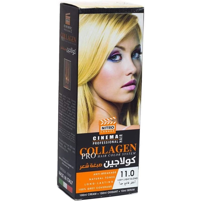 كولاجين صبغة شعر لون أشقر فاتح جداً درجة 11 - COLLAGEN PRO HAIR COLOR SYSTEM