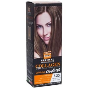 كولاجين صبغة شعر لون كستنائي متوسط درجة 7.23 - COLLAGEN PRO HAIR COLOR SYSTEM