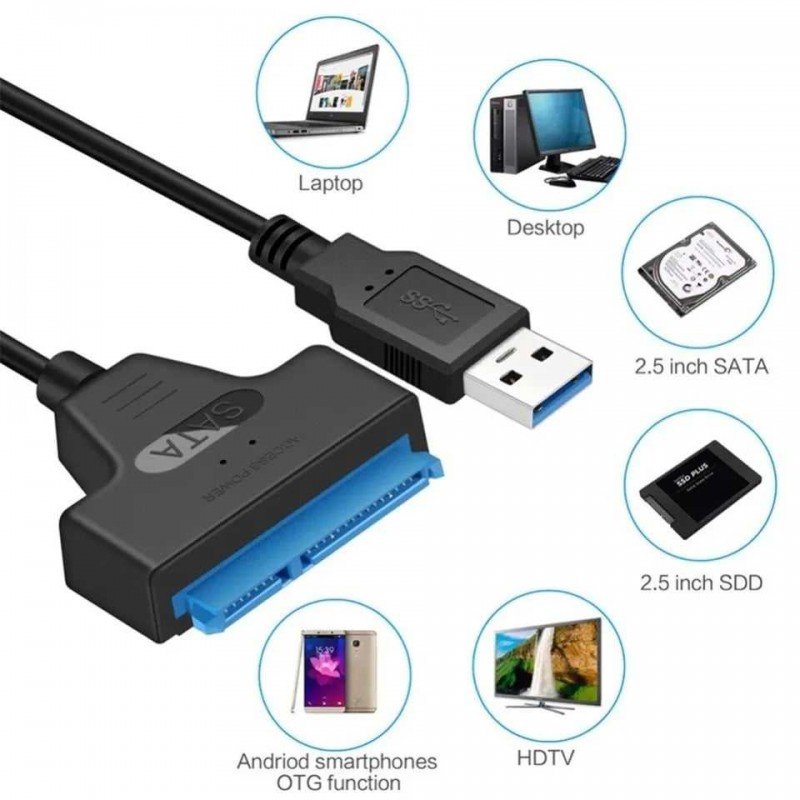 كيبل هاردسك SATA الى USB
