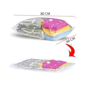 كيس تخزين شفاف بتنقية شفط الهواء حجم 60×80 سم