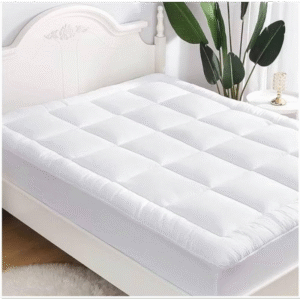 لبادة سرير حجم مجوز فندقيةحجم 160×200سم لون أبيض