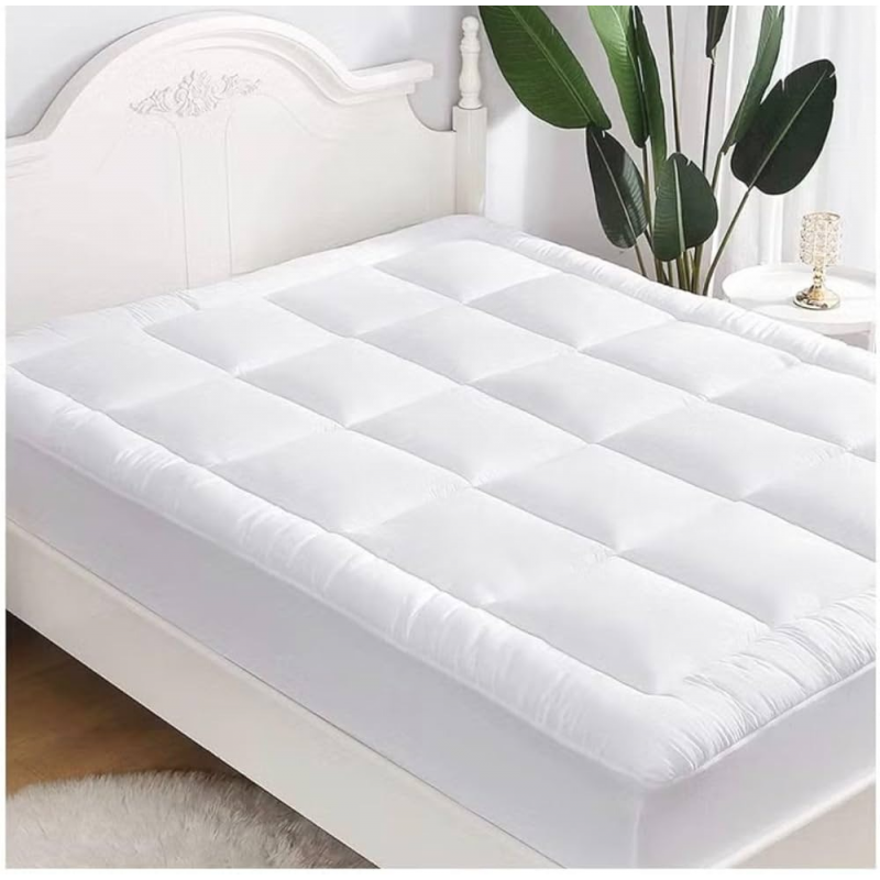 لبادة سرير حجم مجوز فندقيةحجم 160×200سم لون أبيض