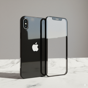 لزقة شاشة مع ظهر لايفون XR - لون أسود