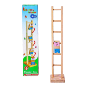 لعبة السلم الخشبي للأطفال