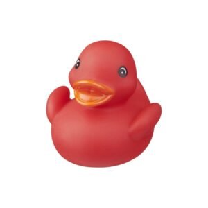 لعبة بط بلاستيكية لحوض الاستحمام لون احمر