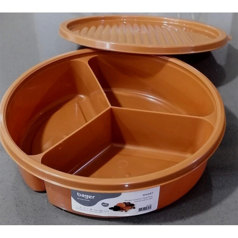 لنش بوكس مقطع 3 خانات سعة 1200 ملل - Image 2